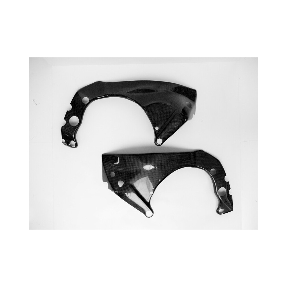 Protection de cadre LIGHTECH carbone brillant Yamaha Yzf-R1 LighTech 1 - AVSmoto Racing Parts 
