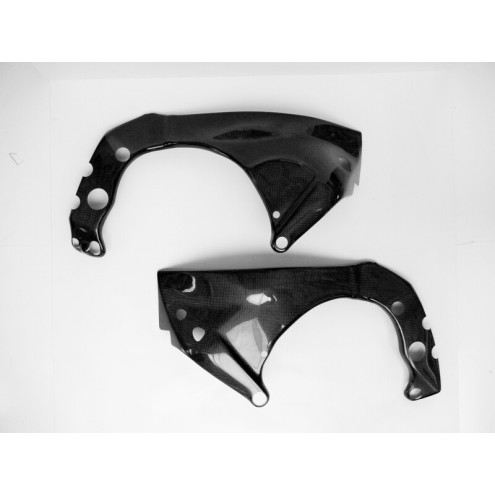 Protection de cadre LIGHTECH carbone brillant Yamaha Yzf-R1 LighTech 1 - AVSmoto Racing Parts 