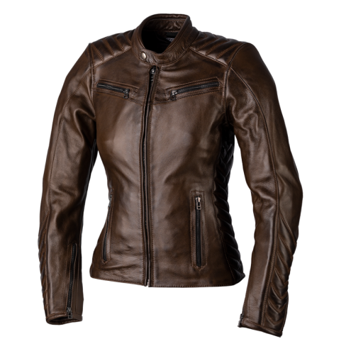 Veste femme RST Roadster 3 CE cuir - marron taille XS RST 1 - AVSmoto Racing Parts 