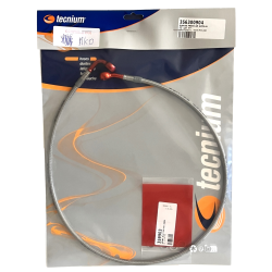 Durite de frein arrière renforcé, gaine inox et raccord rouge Aprilia 125 RS