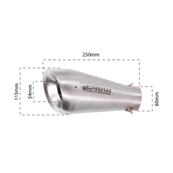 Silencieux adaptable Spark UNIV SIL RETRO 60'S