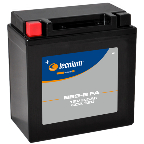 Batterie TECNIUM sans entretien activé usine - BB9-B Tecnium 1 - AVSmoto Racing Parts 