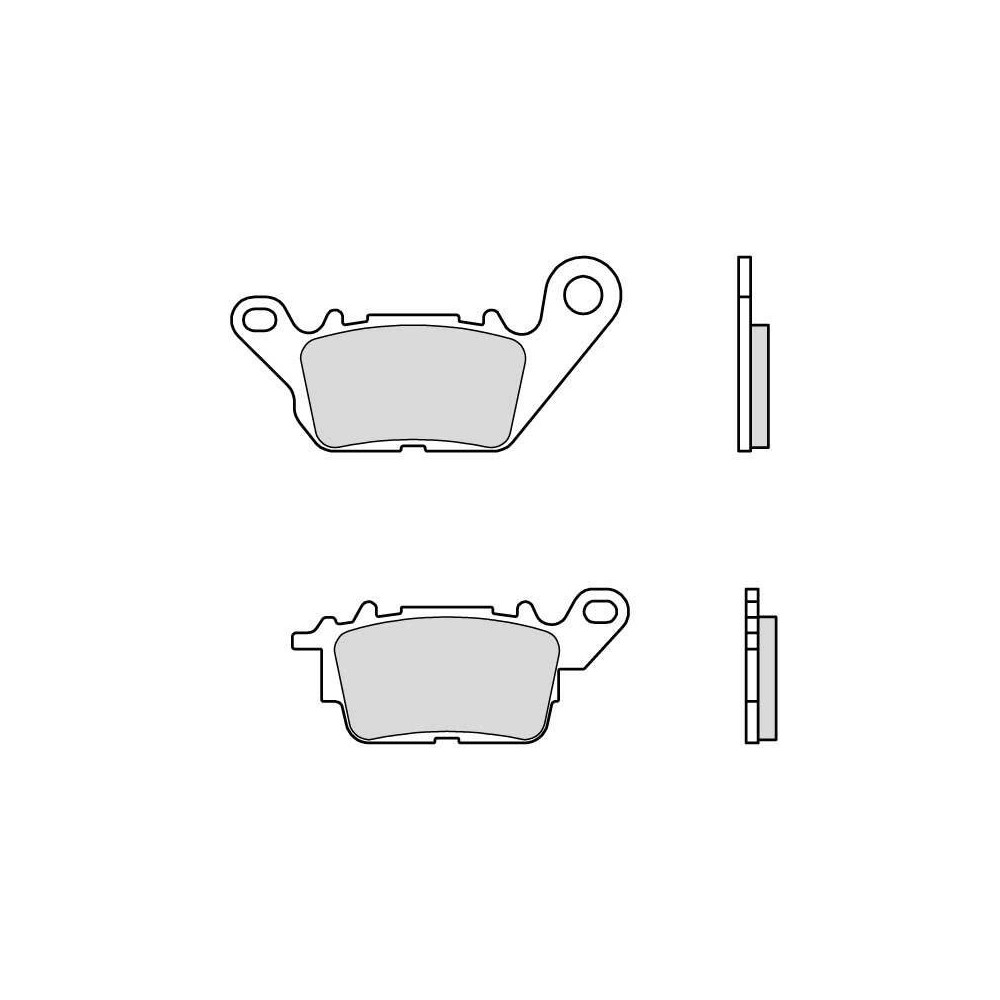 Plaquettes de frein BREMBO Scooter carbone céramique - 07113CC Brembo 1 - AVSmoto Racing Parts 