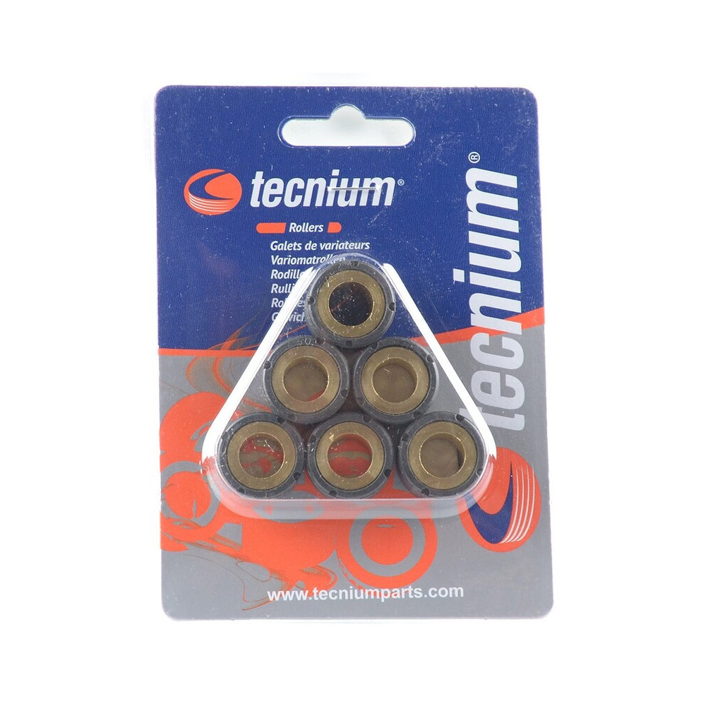 Jeu de galets TECNIUM 16x13mm 6gr - 6 pièces Tecnium 1 - AVSmoto Racing Parts 