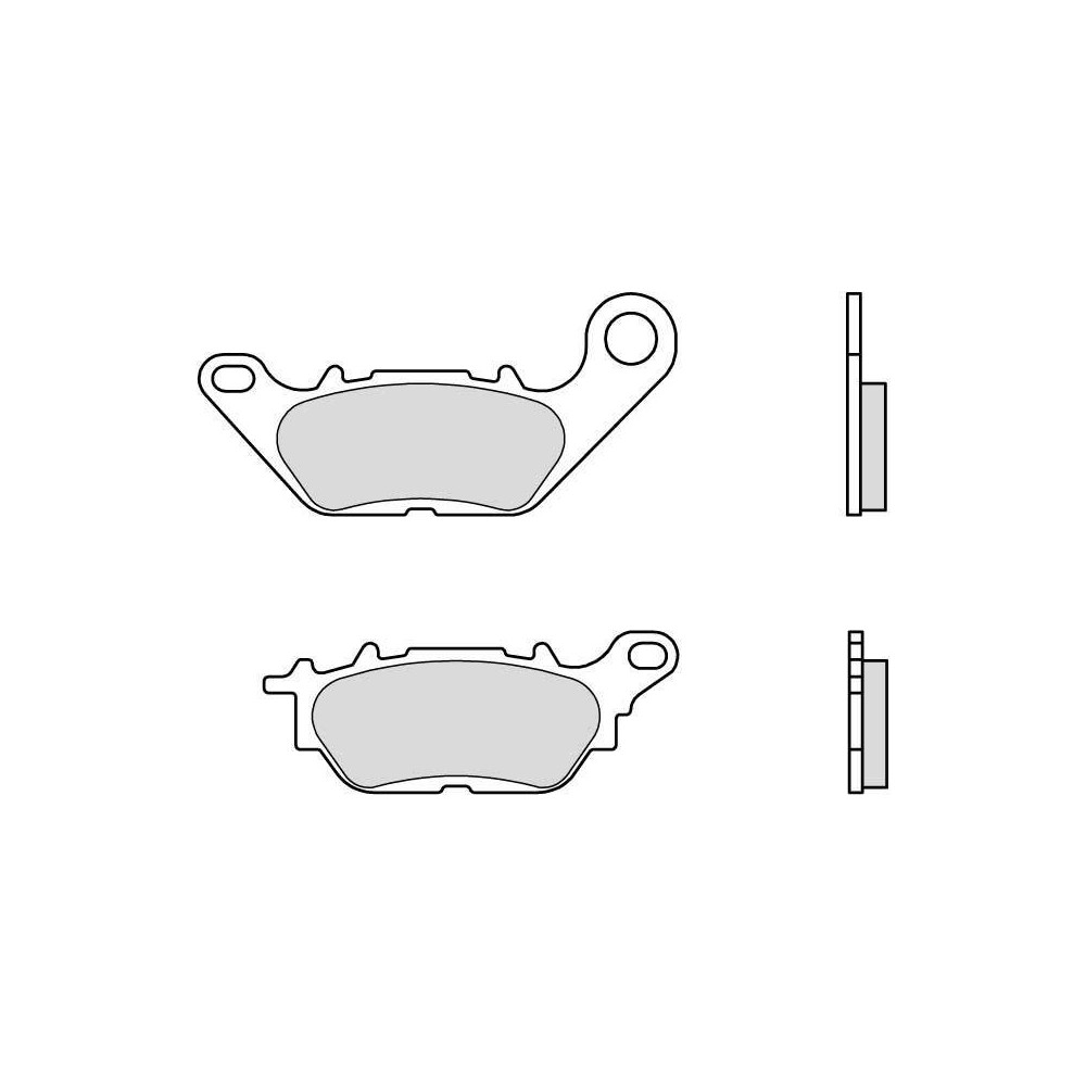 Plaquettes de frein BREMBO Scooter carbone céramique - 07114CC Brembo 1 - AVSmoto Racing Parts 