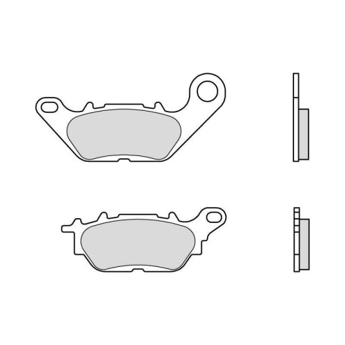 Plaquettes de frein BREMBO Scooter carbone céramique - 07114CC Brembo 1 - AVSmoto Racing Parts 