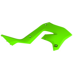 Ouies de radiateur POLISPORT vert citron Kawasaki KX125/250 Polisport 1 - AVSmoto Racing Parts 