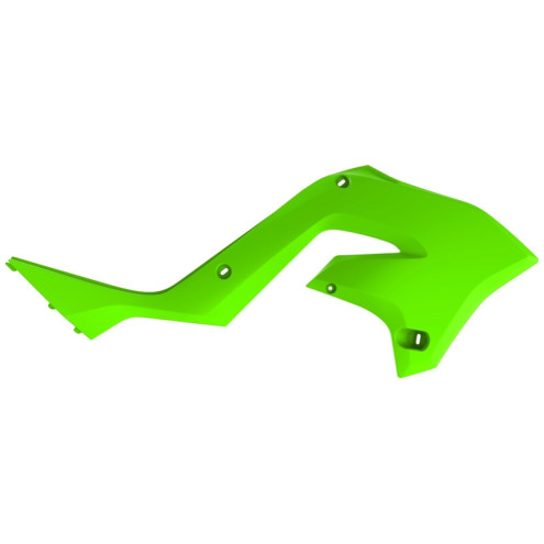 Ouies de radiateur POLISPORT vert citron Kawasaki KX125/250 Polisport 1 - AVSmoto Racing Parts 