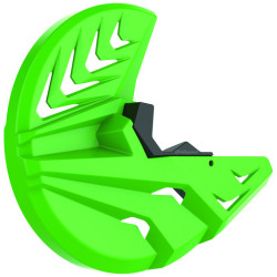 Protège disque avant POLISPORT vert Kawasaki KX250F/450F Polisport 1 - AVSmoto Racing Parts 