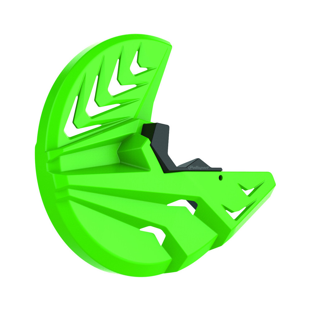 Protège disque avant POLISPORT vert Kawasaki KX250F/450F Polisport 1 - AVSmoto Racing Parts 