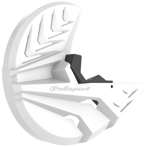 Protection de disque POLISPORT blanc / noir Polisport 1 - AVSmoto Racing Parts 
