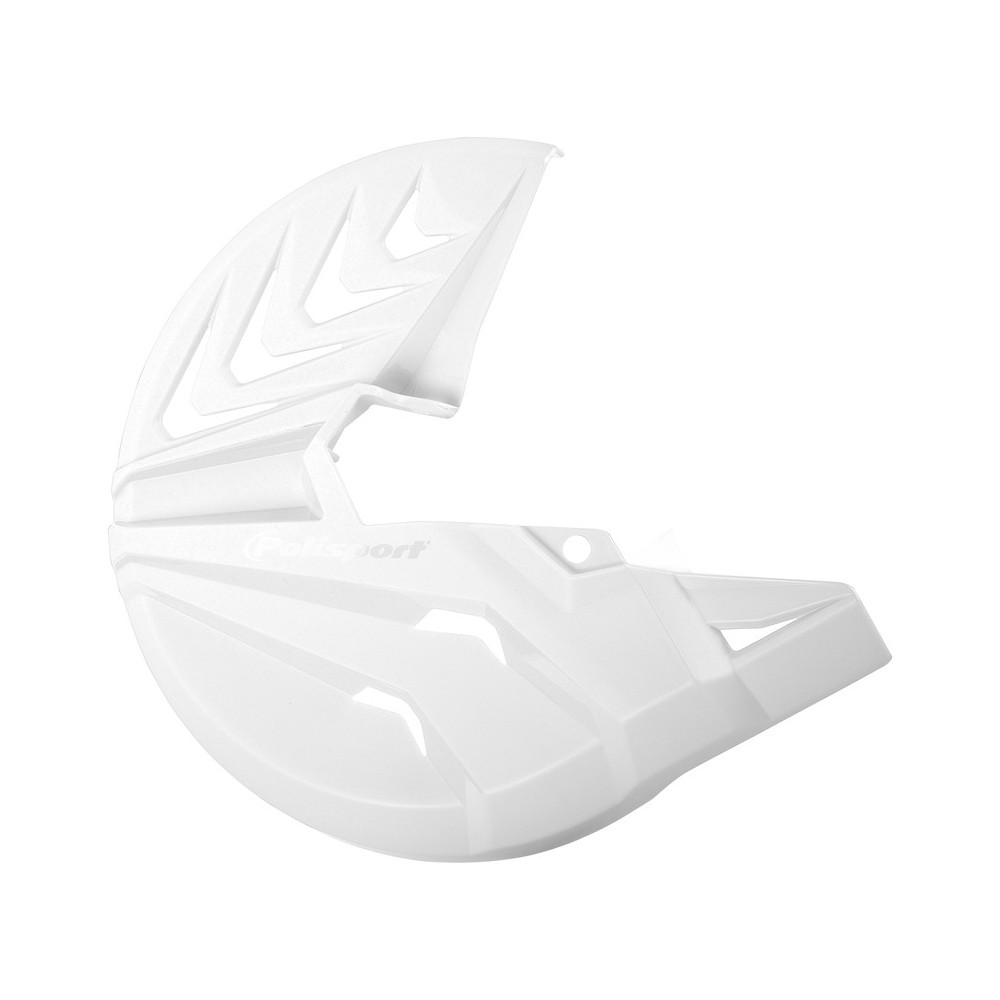 Protège disque avant POLISPORT blanc Polisport 1 - AVSmoto Racing Parts 