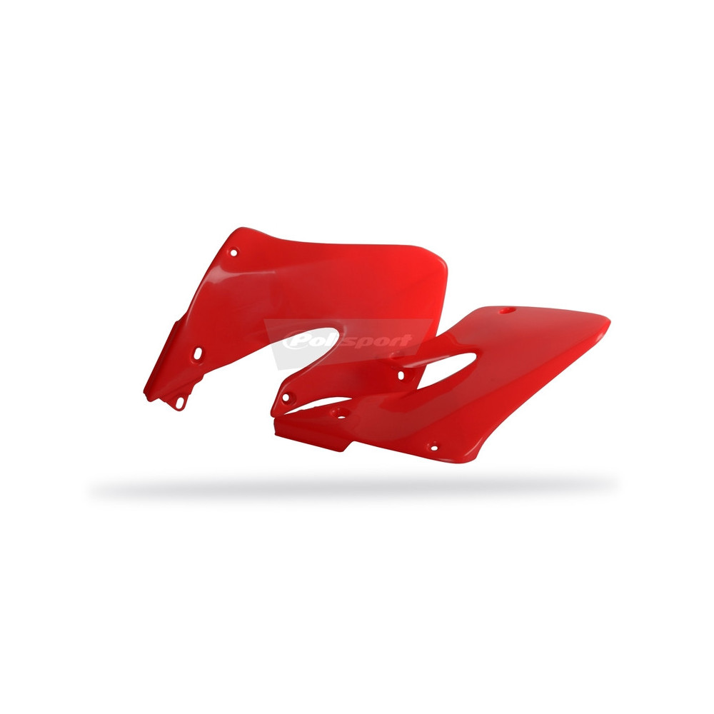Ouïes de radiateur POLISPORT rouge Honda CRF250R/CRF450R Polisport 1 - AVSmoto Racing Parts 