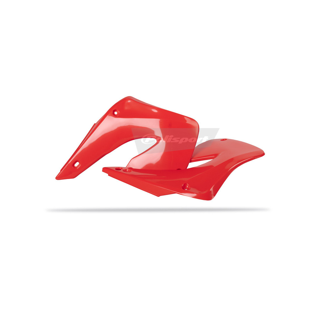 Ouïes de radiateur POLISPORT rouge Honda CR125R/CR250R Polisport 1 - AVSmoto Racing Parts 