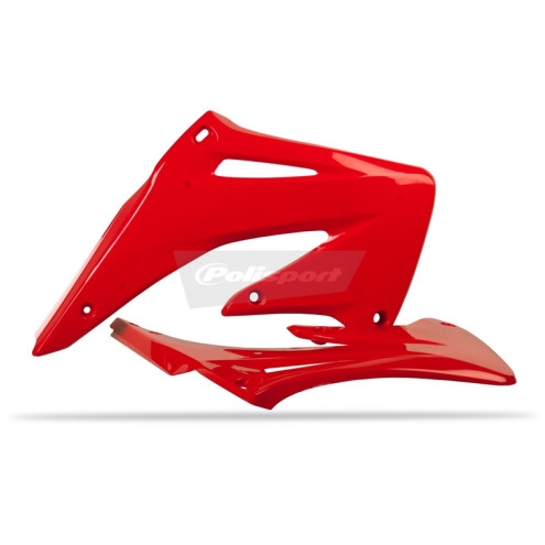 Ouïes de radiateur POLISPORT rouge Honda CRF450R Polisport 1 - AVSmoto Racing Parts 