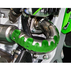 Protection d'échappement POLISPORT long rouge Polisport 3 - AVSmoto Racing Parts 