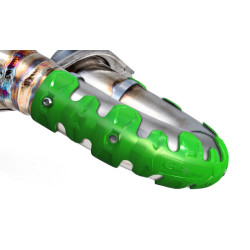 Protection d'échappement POLISPORT long nardo gris Polisport 1 - AVSmoto Racing Parts 