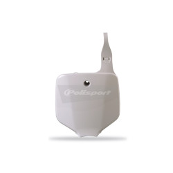 Plaque numéro frontale POLISPORT blanc Kawasaki/Suzuki Polisport 1 - AVSmoto Racing Parts 