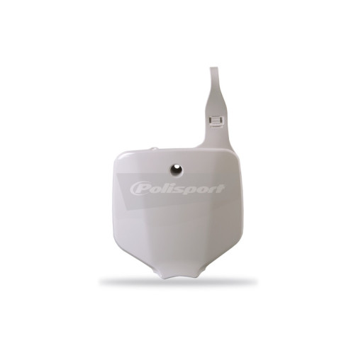 Plaque numéro frontale POLISPORT blanc Kawasaki/Suzuki Polisport 1 - AVSmoto Racing Parts 