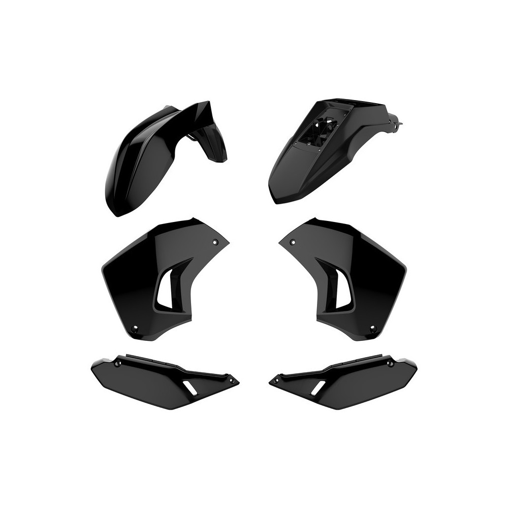 Kit plastique POLISPORT Kawasaki KLR650 noir Polisport 1 - AVSmoto Racing Parts 