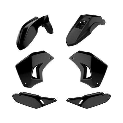 Kit plastique POLISPORT Kawasaki KLR650 noir Polisport 1 - AVSmoto Racing Parts 
