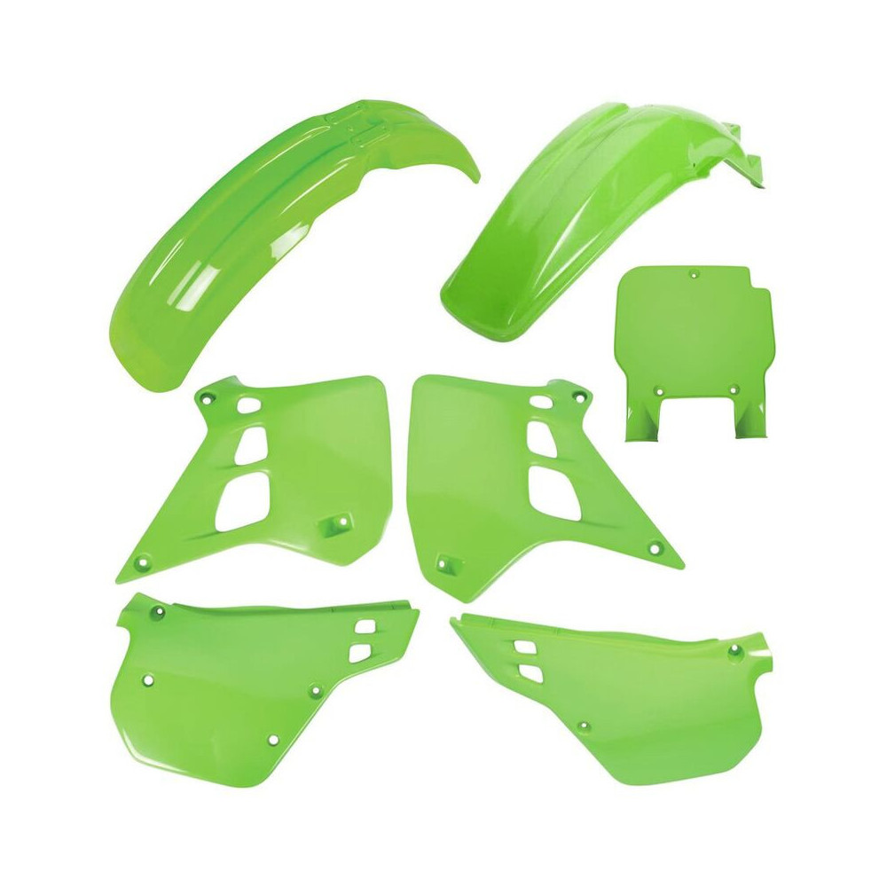 Kit plastiques POLISPORT couleur origine - Kawasaki KX 125 (90-91) Polisport 1 - AVSmoto Racing Parts 