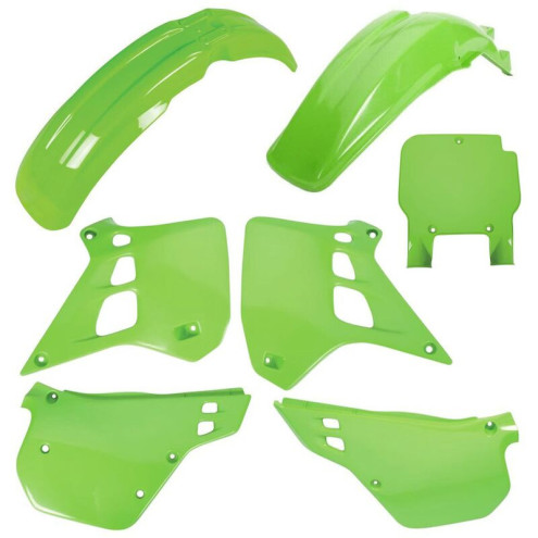 Kit plastiques POLISPORT couleur origine - Kawasaki KX 125 (90-91) Polisport 1 - AVSmoto Racing Parts 