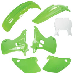 Kit plastiques POLISPORT couleur origine - Kawasaki KX 125/250 Polisport 1 - AVSmoto Racing Parts 
