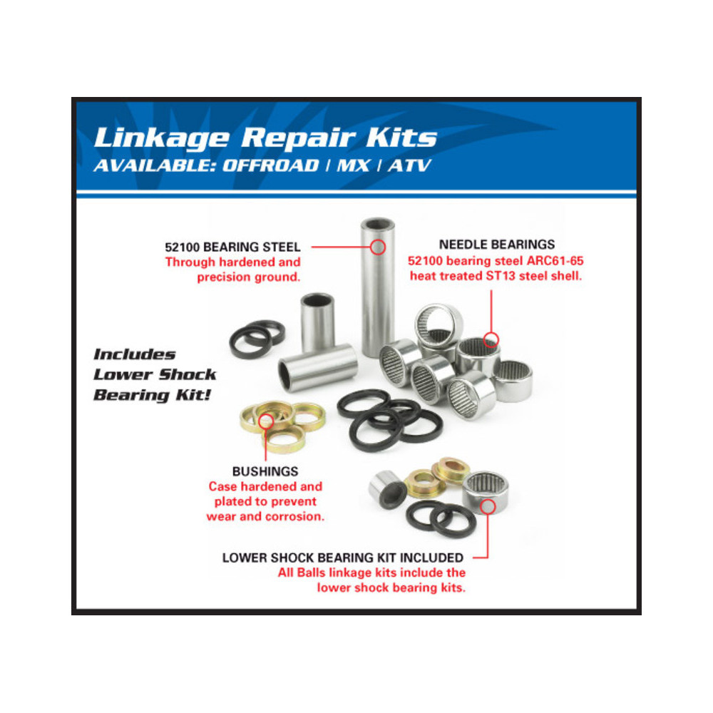 Kit réparation de biellettes ALL BALLS Suzuki RM125/250 ALL BALLS 1 - AVSmoto Racing Parts 