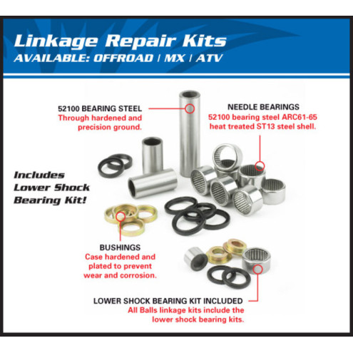 Kit réparation de biellettes ALL BALLS Yamaha 250 TT-R
