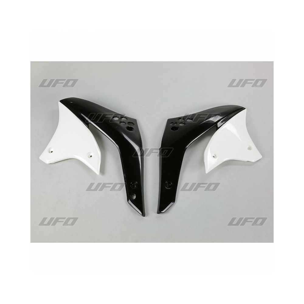 Ouïes de radiateur UFO blanc Kawasaki KX450F Ufo 1 - AVSmoto Racing Parts 
