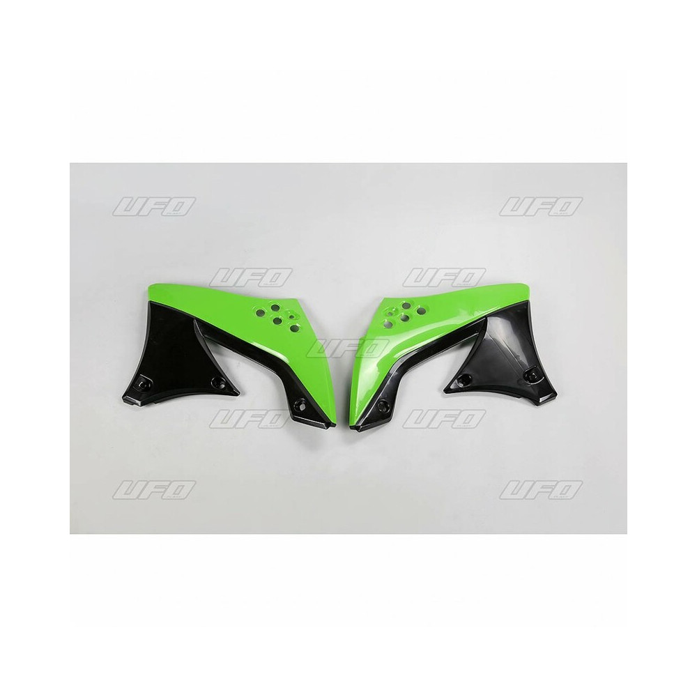 Ouïes de radiateur UFO noir Kawasaki KX450F Ufo 1 - AVSmoto Racing Parts 