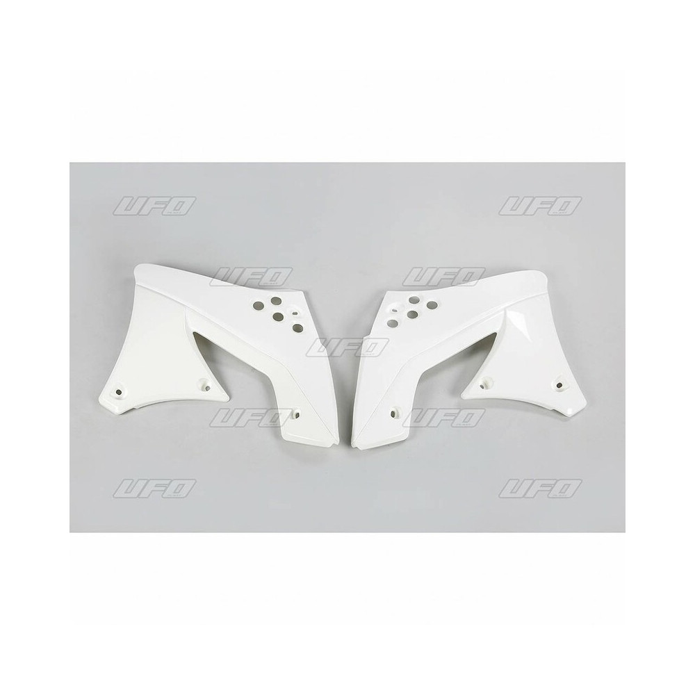 Ouïes de radiateur UFO blanc Kawasaki KX250F Ufo 1 - AVSmoto Racing Parts 