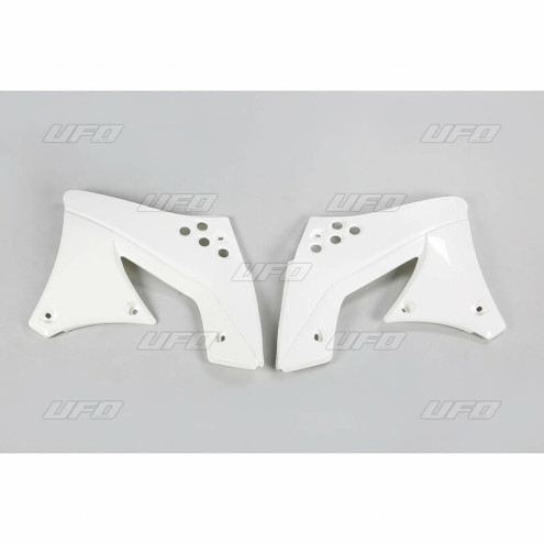 Ouïes de radiateur UFO blanc Kawasaki KX250F Ufo 1 - AVSmoto Racing Parts 