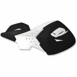Protège-mains UFO Escalade noir/blanc Ufo 1 - AVSmoto Racing Parts 