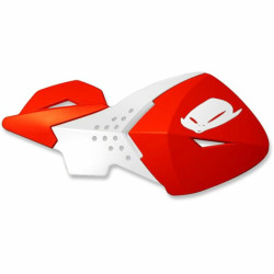 Protège-mains UFO Escalade rouge/blanc Ufo 1 - AVSmoto Racing Parts 