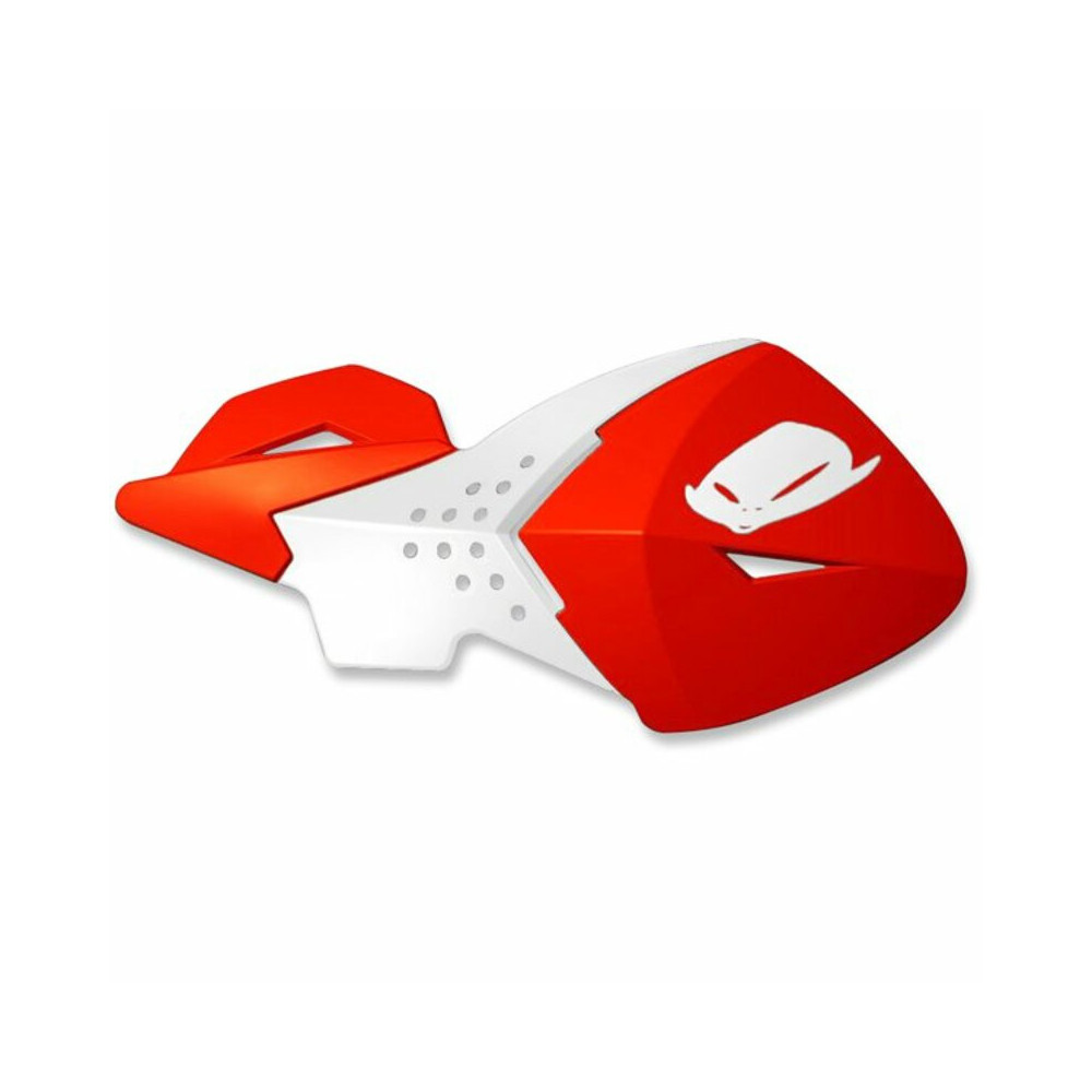 Protège-mains UFO Escalade rouge/blanc Ufo 1 - AVSmoto Racing Parts 