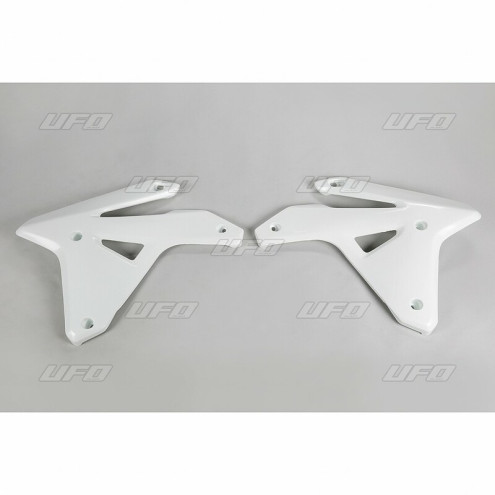 Ouïes de radiateur UFO blanc Suzuki RM-Z450 Ufo 1 - AVSmoto Racing Parts 