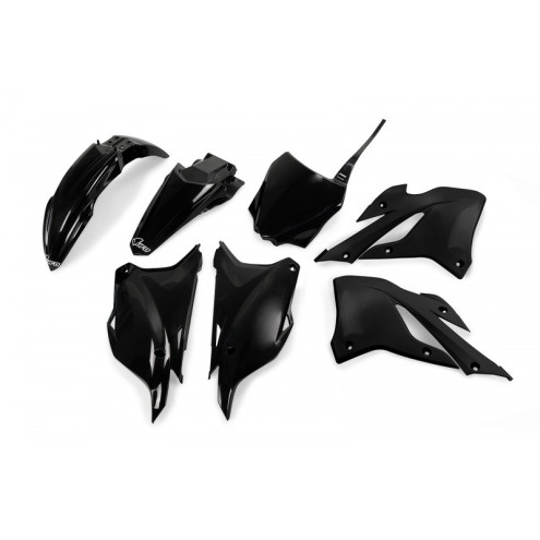 Kit plastiques UFO - noir Kawasaki KX85 Ufo 1 - AVSmoto Racing Parts 