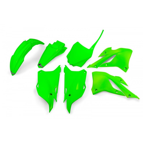 Kit plastiques UFO - vert fluo Kawasaki KX85 Ufo 1 - AVSmoto Racing Parts 