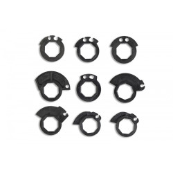 Revêtements UFO Lock On - noir Ufo 4 - AVSmoto Racing Parts 