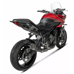 Ligne complète Akrapovic Titane, Triumph 660 Daytona Tiger et Trident