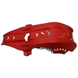 Sabot Polisport Fortress rouge avec protection de biellette