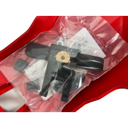 Sabot Polisport Fortress rouge avec protection de biellette