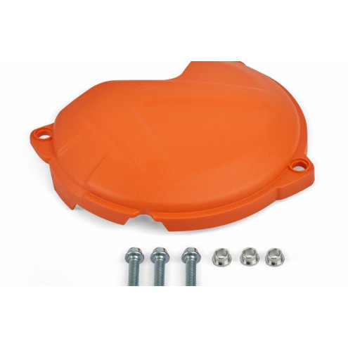 Protection de carter d'embrayage POLISPORT orange KTM/Husqvarna Polisport 1 - AVSmoto Racing Parts 