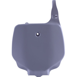 Plaque numéro frontale POLISPORT blanc Kawasaki KX85/KX100 et Suzuki RM100