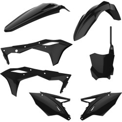 Kit plastique POLISPORT noir Kawasaki KX250F