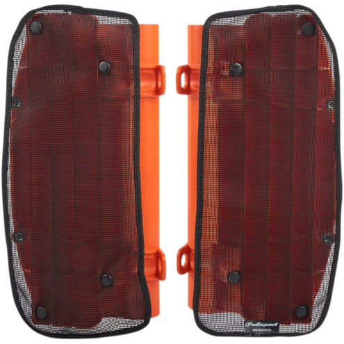 Filet cache radiateur POLISPORT noir Honda CRF250R Polisport 1 - AVSmoto Racing Parts 
