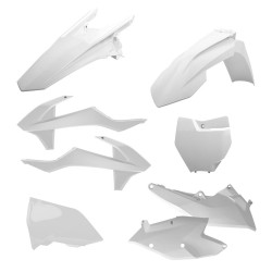 Kit plastique POLISPORT Enduro blanc KTM EXC/EXC-F