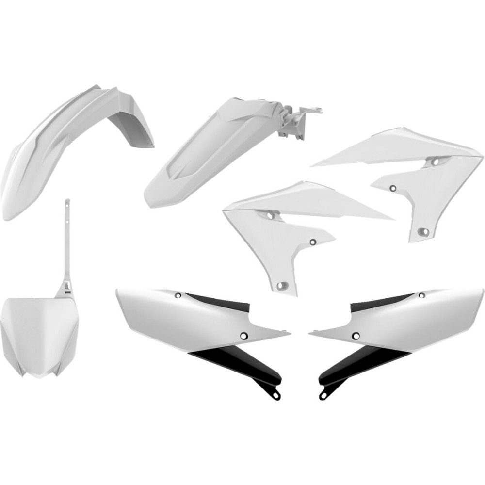 Kit plastique POLISPORT blanc Yamaha YZ450F